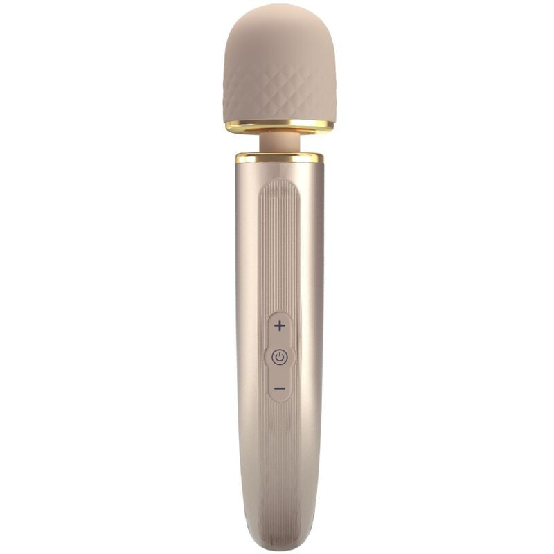Masajeador vibratorio Pretty Love Champagne 7 modos, silicona USBMasajista Magic Wand