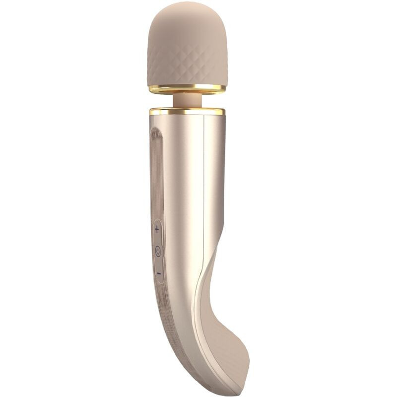 Masseu vibrant Pretty Love Champagne 7 modes, silicone doux USBMasseur Magic Wand