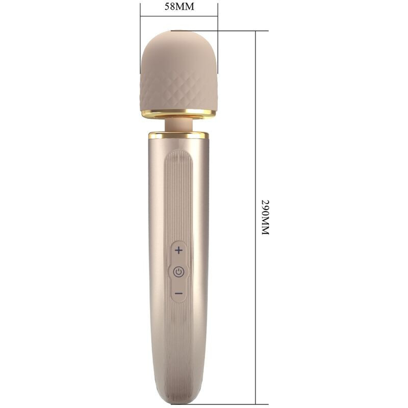 Pretty Love Champagne vibrating massager 7 modes, soft silicone USBMassagist Magic Wand