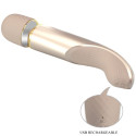Masseu vibrant Pretty Love Champagne 7 modes, silicone doux USBMasseur Magic Wand