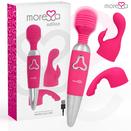 Vibratore ricaricabile in silicone premium Moressa Odilon 25 cmMassaggiatore Magic Wand