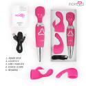 Vibrador recarregável em silicone premium Moressa Odilon 25 cmMassagista Magic Wand