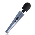 Wand massaggio vibrante Dexter nero/argento USBMassaggiatore Magic Wand