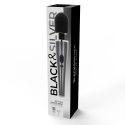 Baguette de massage vibrante Dexter noire et argent rechargeable USBMasseur Magic Wand
