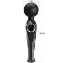 Wand-Vibrator Pretty Love Skyler schwarz, wiederaufladbar, LCDMasseur Magic Wand