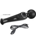 Rechargeable wand vibrator Pretty Love Skyler black, LCDMassagist Magic Wand