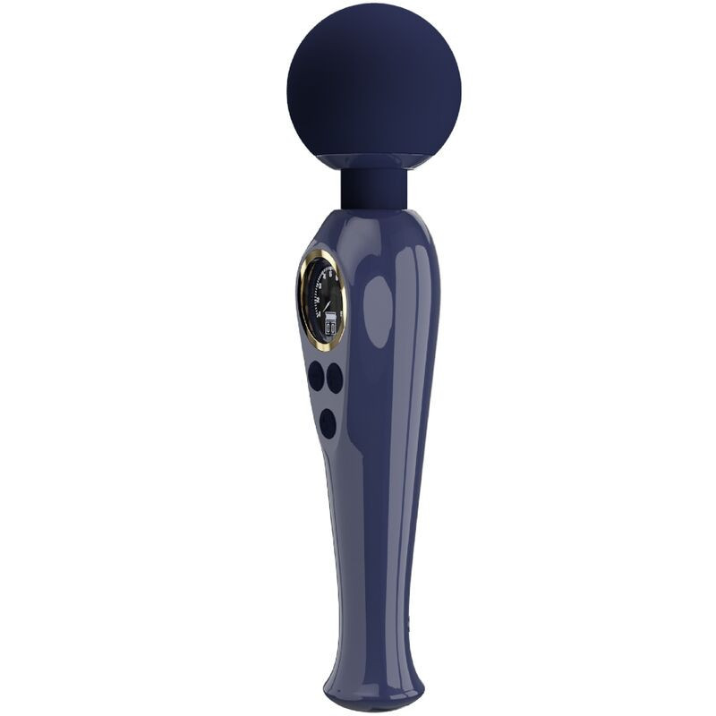 Vibromasseur wand rechargeable Skyler Pretty Love noir, LCDMasseur Magic Wand