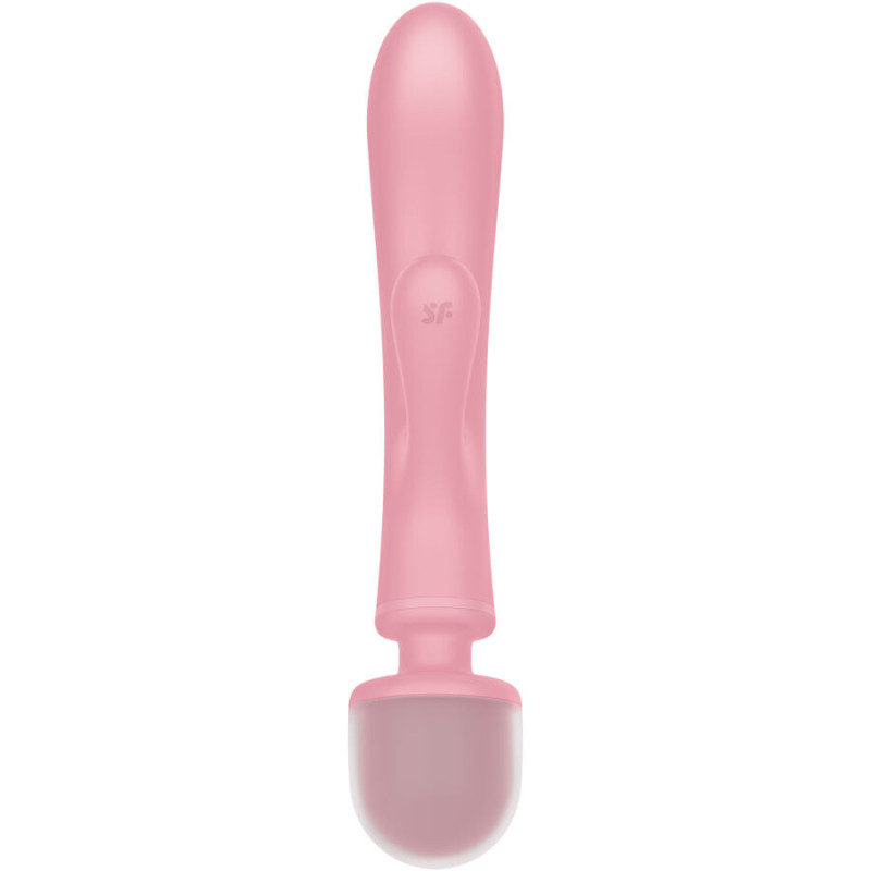 Satisfyer Triple Lover Rabbit-Vibrator 2-in-1 rosa, 3 MotorenMasseur Magic Wand