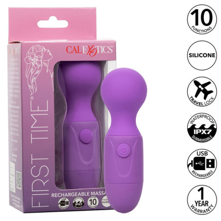 Stimulateur rechargeable débutant 10 modes étanche violet CalExoticsMasseur Magic Wand