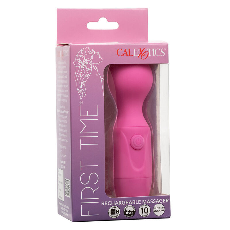 Waterproof rechargeable beginner stimulator 10 modes purple CalExoticsMassagist Magic Wand