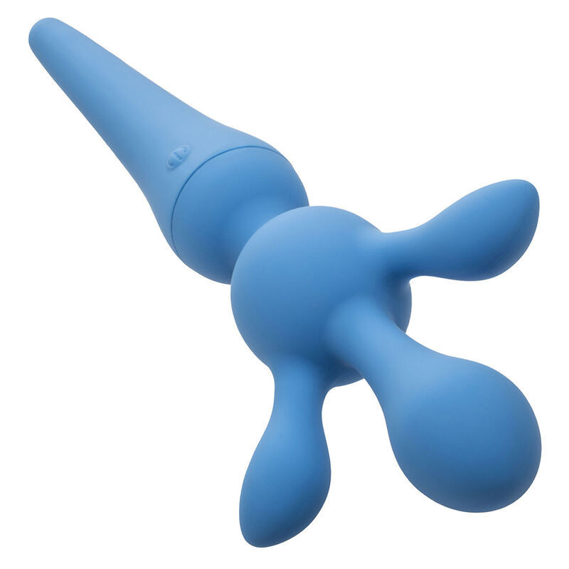 Rechargeable blue wand massager with 2 tips and 10 speedsMassagist Magic Wand