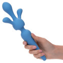 Wand vibromasseur rechargeable bleu avec 2 embouts et 10 vitessesMasseur Magic Wand