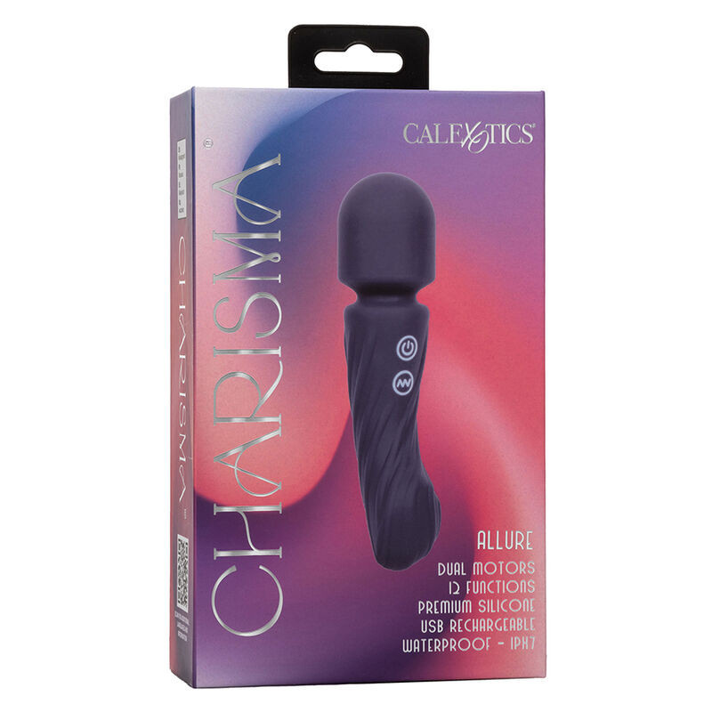 Masajeador vibratorio impermeable 12 modos Charisma violeta 17,75 cmMasajista Magic Wand