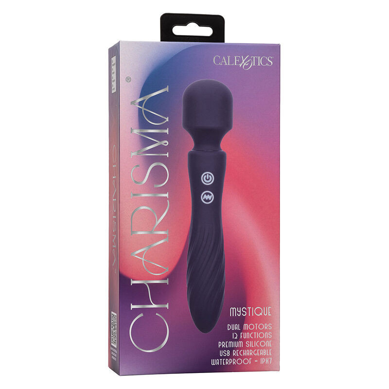 Masajeador vibratorio impermeable 12 modos Charisma violeta 17,75 cmMasajista Magic Wand
