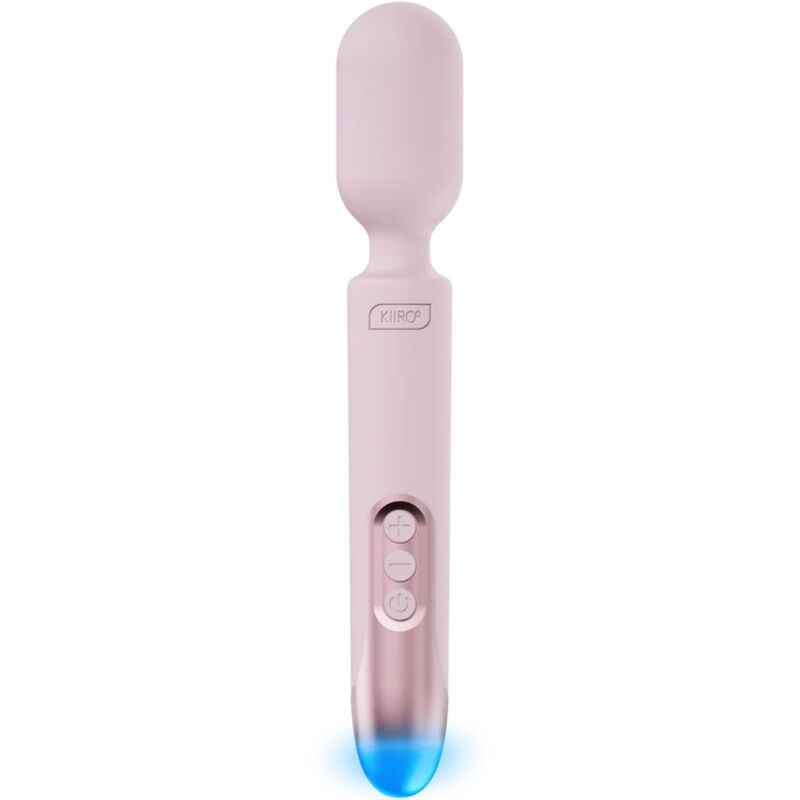 Vibrador wand ProWand Kiiroo conectado, silicone e LEDMassagista Magic Wand