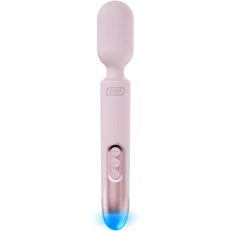 Vibrador wand ProWand Kiiroo conectado, silicone e LEDMassagista Magic Wand