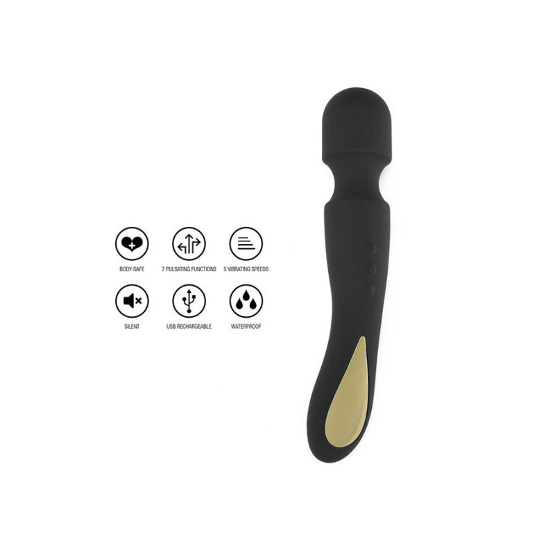 Vibrador varinha Zenith Light roxo com LED multicolor ToyJoyMassagista Magic Wand