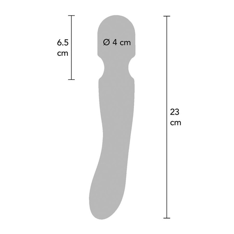 Zenith Light ToyJoy Wand-Vibrator violett mit Multicolor-LEDMasseur Magic Wand