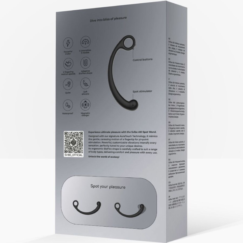 SVibe AXI estimulador P C G con vibraciones y AuraTouchMasajista Magic Wand