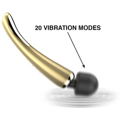 Ibiza Luxury Vibrations-Wand mit flexiblem Kopf aus SilikonMasseur Magic Wand