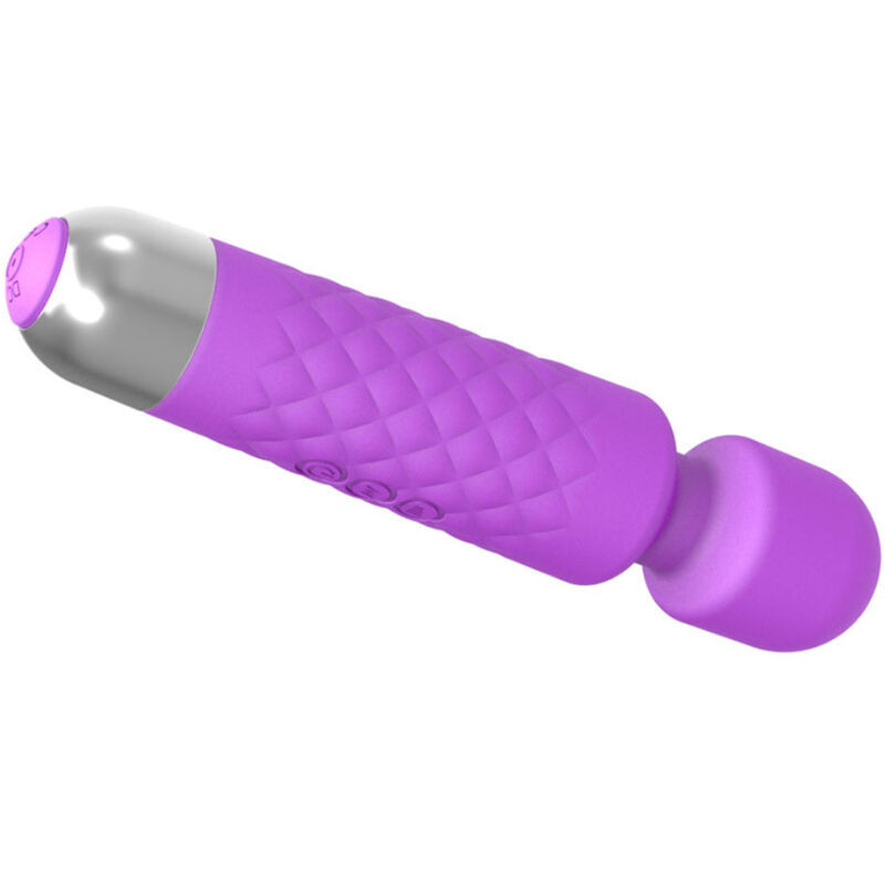 Purple compact vibrator ARMONY Mini Massager, 18 modesMassagist Magic Wand