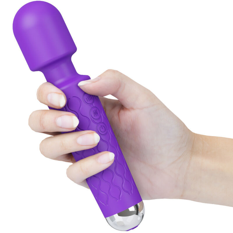 Kompakter Mini-Vibrator Armony violett 15 cm, 20 ModiMasseur Magic Wand