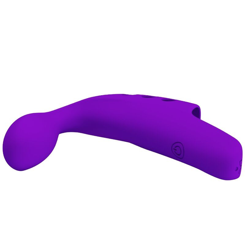 Vibromasseur doigt rechargeable Pretty Love Gorgon bleu 10 modesDoigts chinois