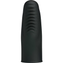 Pretty Love Stanford textured silicone vibrating finger sleeve, blackChinese fingers