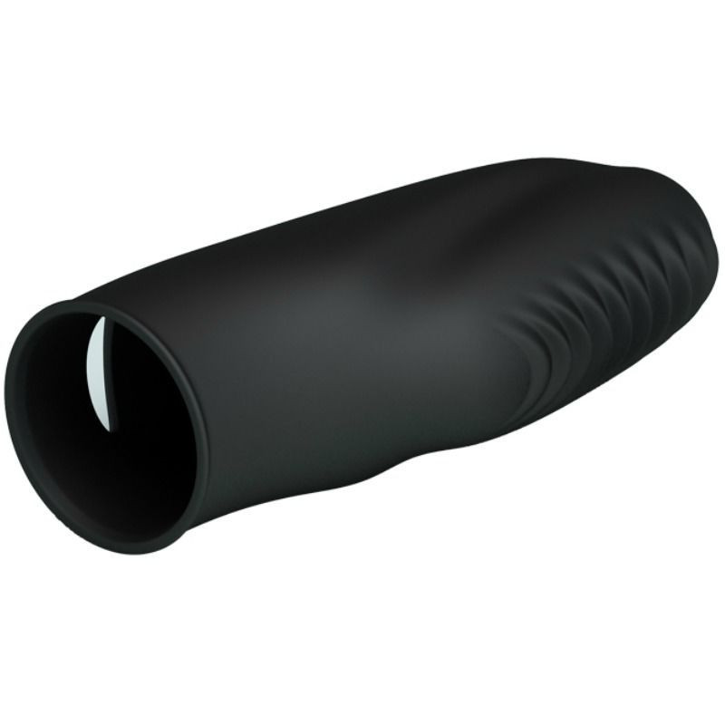 Dé à coudre vibro texturé en silicone Pretty Love Stanford noirDoigts chinois