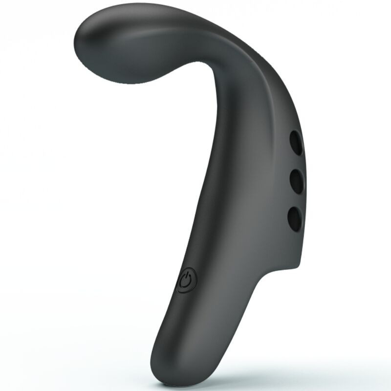 Vibrador de dedo recargable Pretty Love Gorgon negro, 10 modosDedos chinos