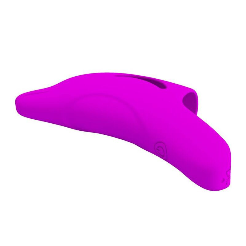 Stimolatore da dito ricaricabile Delphini Pretty Love viola 10Dita cinesi