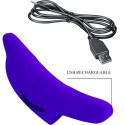 Stimulateur doigt rechargeable Delphini Pretty Love violet 10 modesDoigts chinois
