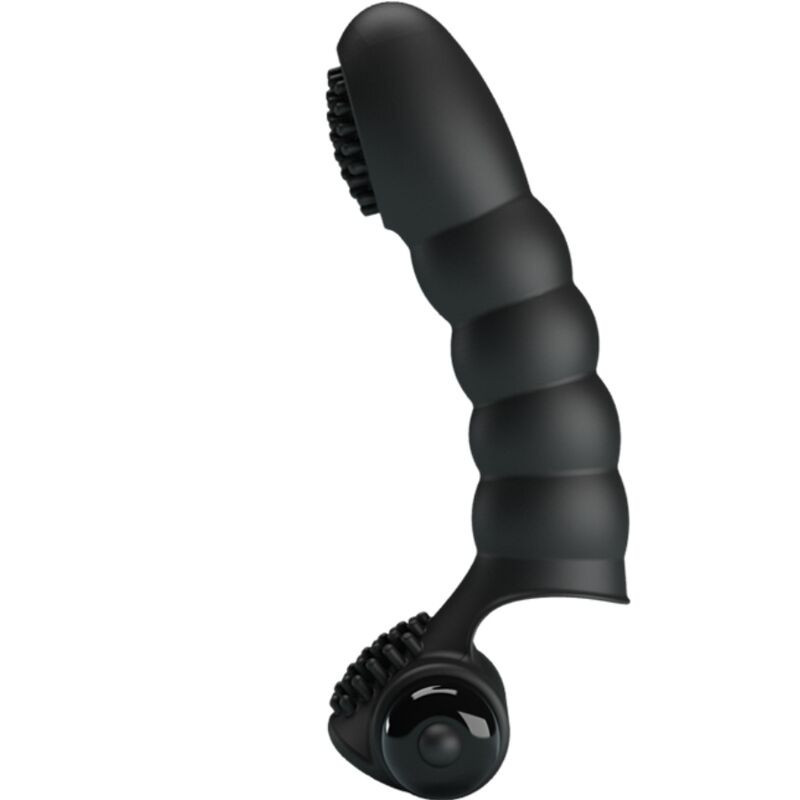 Black silicone finger vibrator Pretty Love Alexander 10 vibration modesChinese fingers