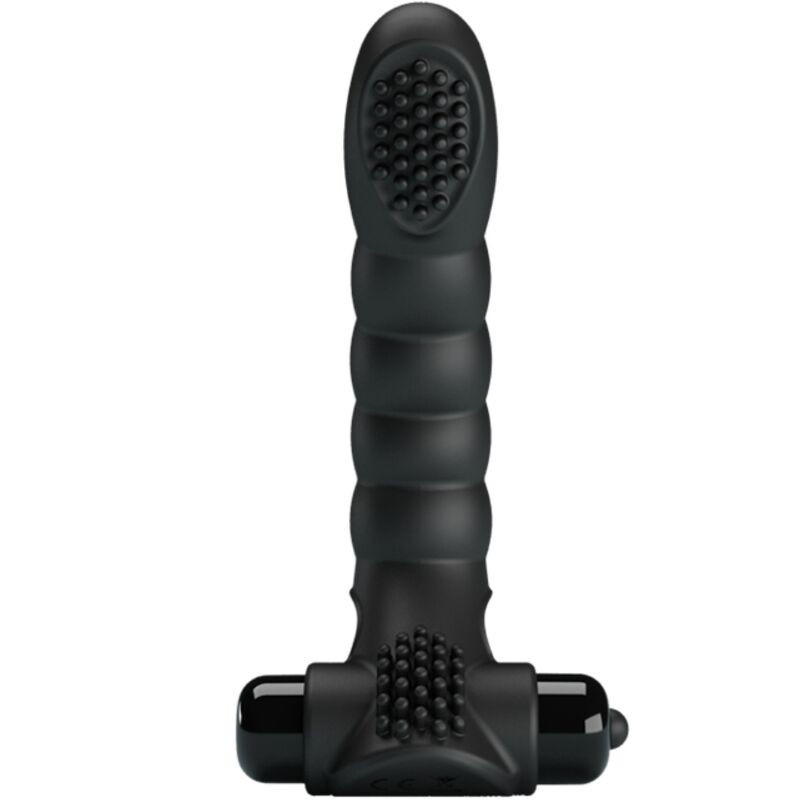Vibromasseur doigt silicone noir Pretty Love Alexander 10 vibrationsDoigts chinois