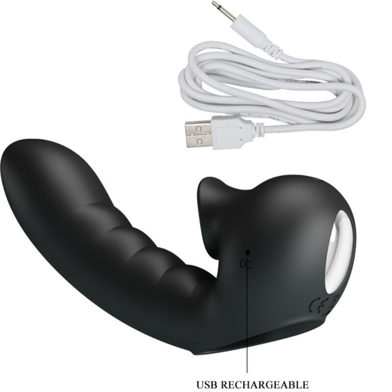 Vibrierender Fingeraufsatz mit Klitorisstimulator schwarz USBChinesische Finger