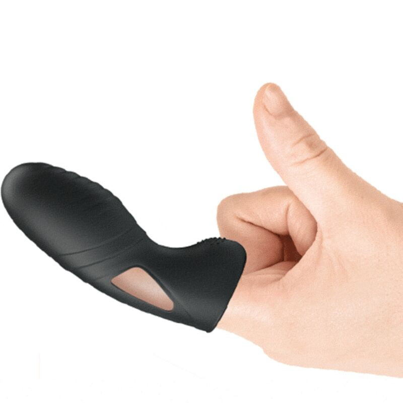 Pretty Love Alan Finger-Vibrator aus Silikon, diskret schwarzChinesische Finger