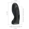 Vibratore da dito in silicone Pretty Love Alan nero discretoDita cinesi