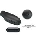 Pretty Love Gilo black silicone finger vibrator, precise touchChinese fingers