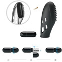Pretty Love Gilo black silicone finger vibrator, precise touchChinese fingers