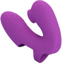 Vibromasseur doigt silicone Athena avec stimulateur clitoridienDoigts chinois