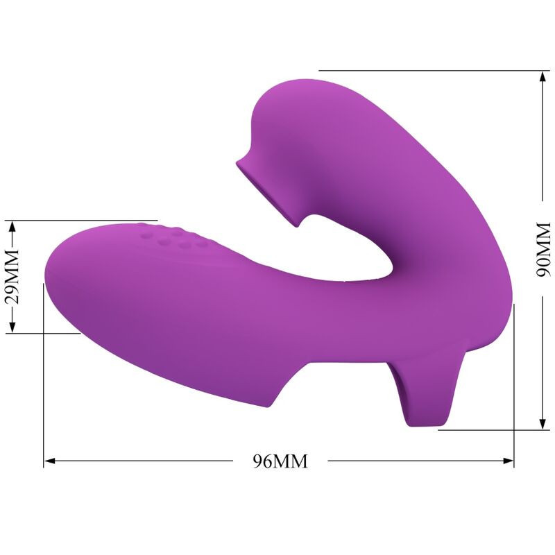Athena Silikon-Fingervibrator mit Klitoris-StimulatorChinesische Finger