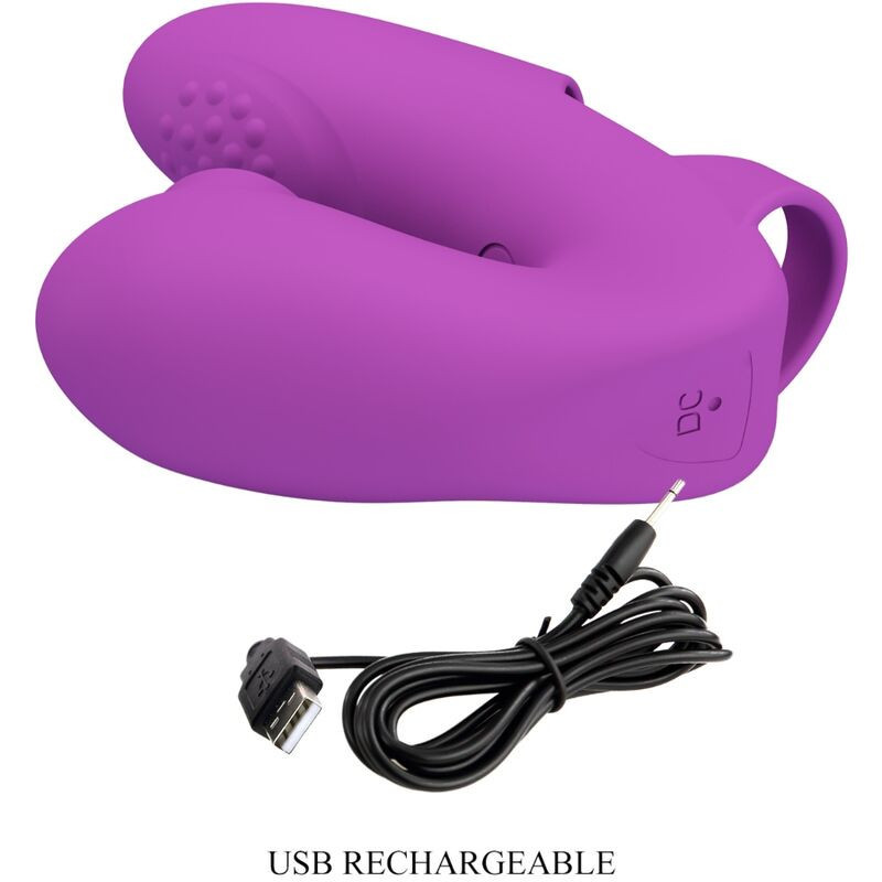 Vibromasseur doigt silicone Athena avec stimulateur clitoridienDoigts chinois
