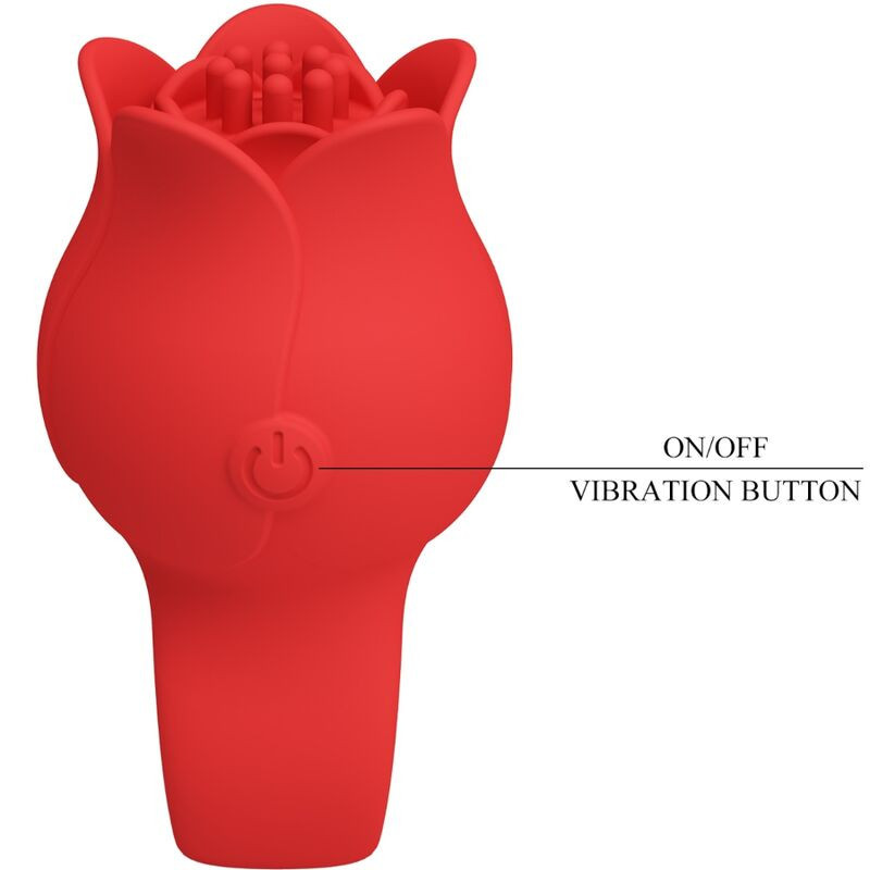 Vibromasseur doigt rose silicone rechargeable Pretty Love Jae rougeDoigts chinois