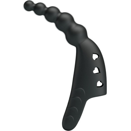 Vibratore da dito ricaricabile Pretty Love Jordin, 10 vibrazioni neroDita cinesi