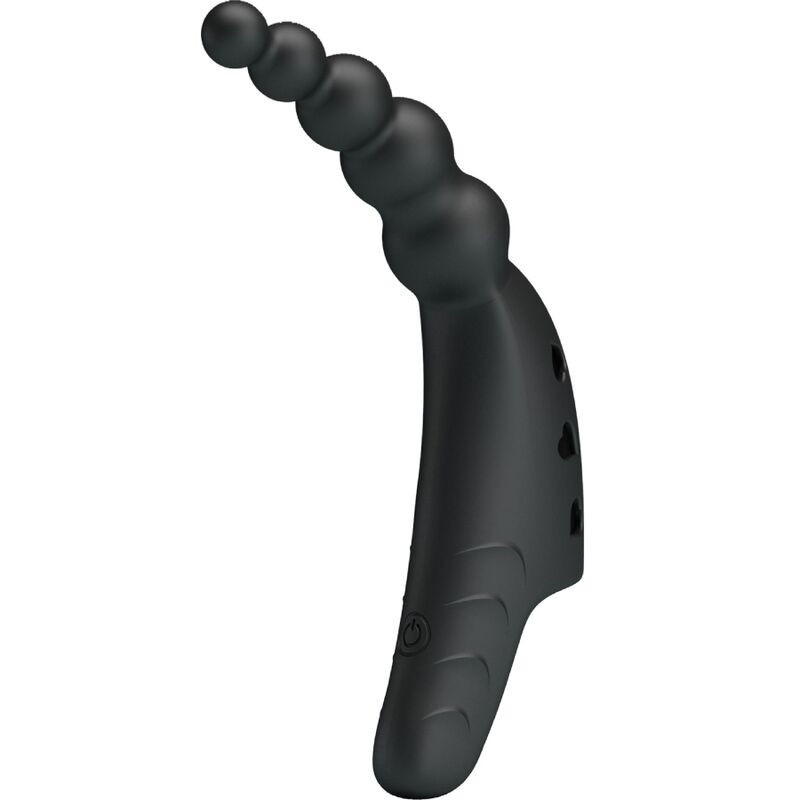 Wiederaufladbarer Finger-Vibrator Pretty Love Jordin, 10 Modi schwarzChinesische Finger