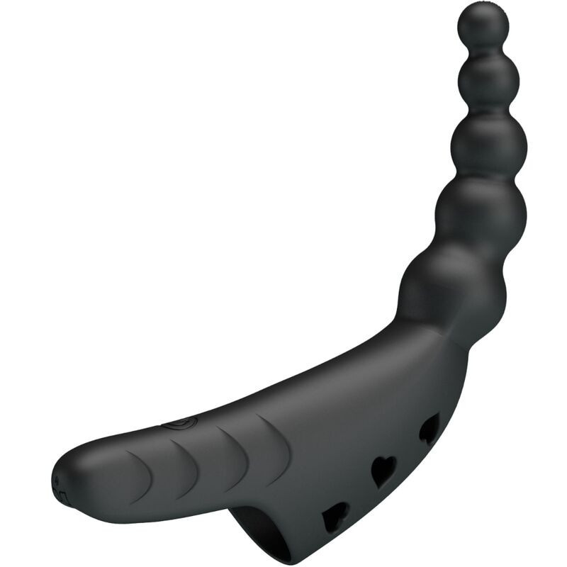 Vibratore da dito ricaricabile Pretty Love Jordin, 10 vibrazioni neroDita cinesi