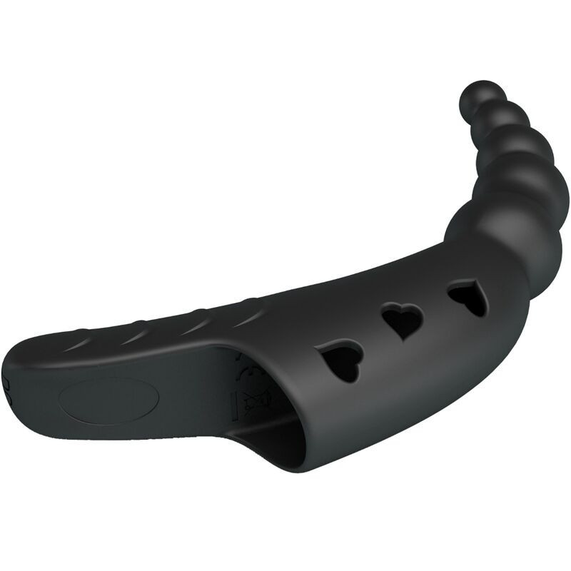 Rechargeable finger vibrator Pretty Love Jordin, 10 modes blackChinese fingers