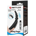Vibrador de dedo recargable Pretty Love Jordin, 10 vibraciones negroDedos chinos