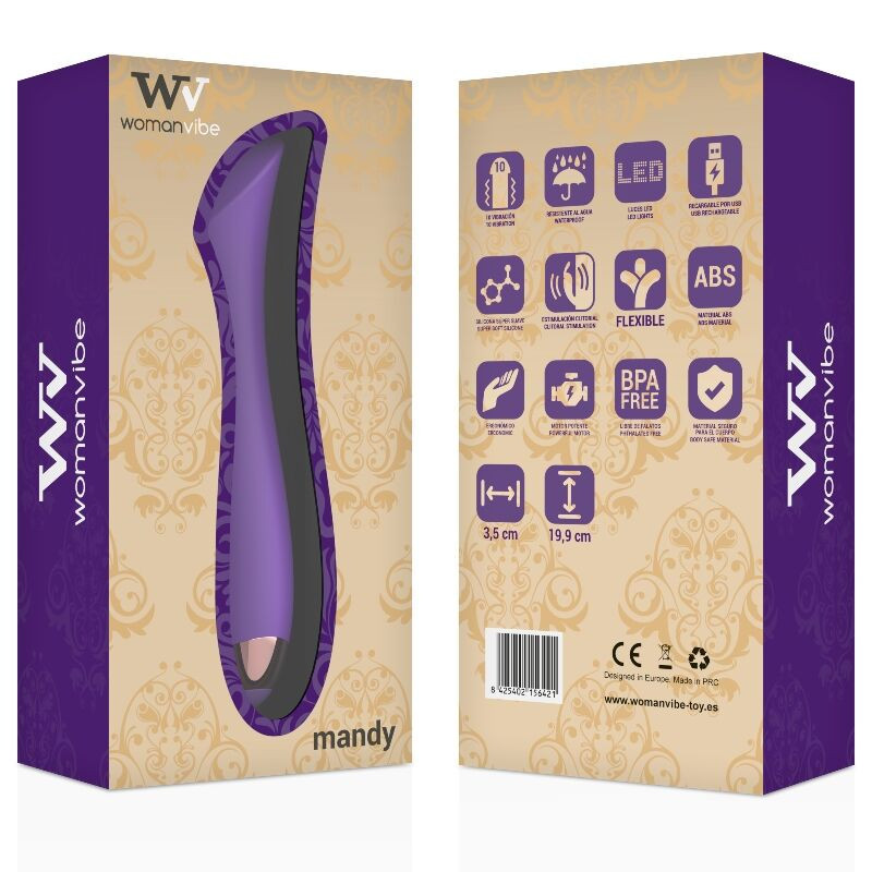 Vibromasseur rechargeable point K Mandy en silicone à double moteurPoint G vibrant