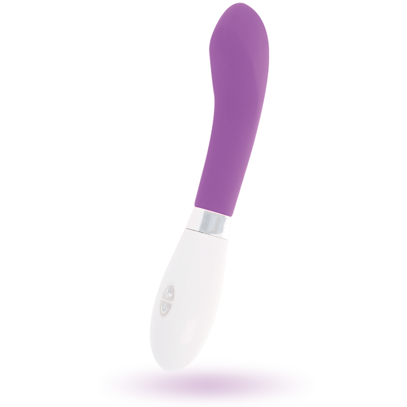 Vibrador curvo à prova de água John Curve roxo 12 cmPonto G vibrante